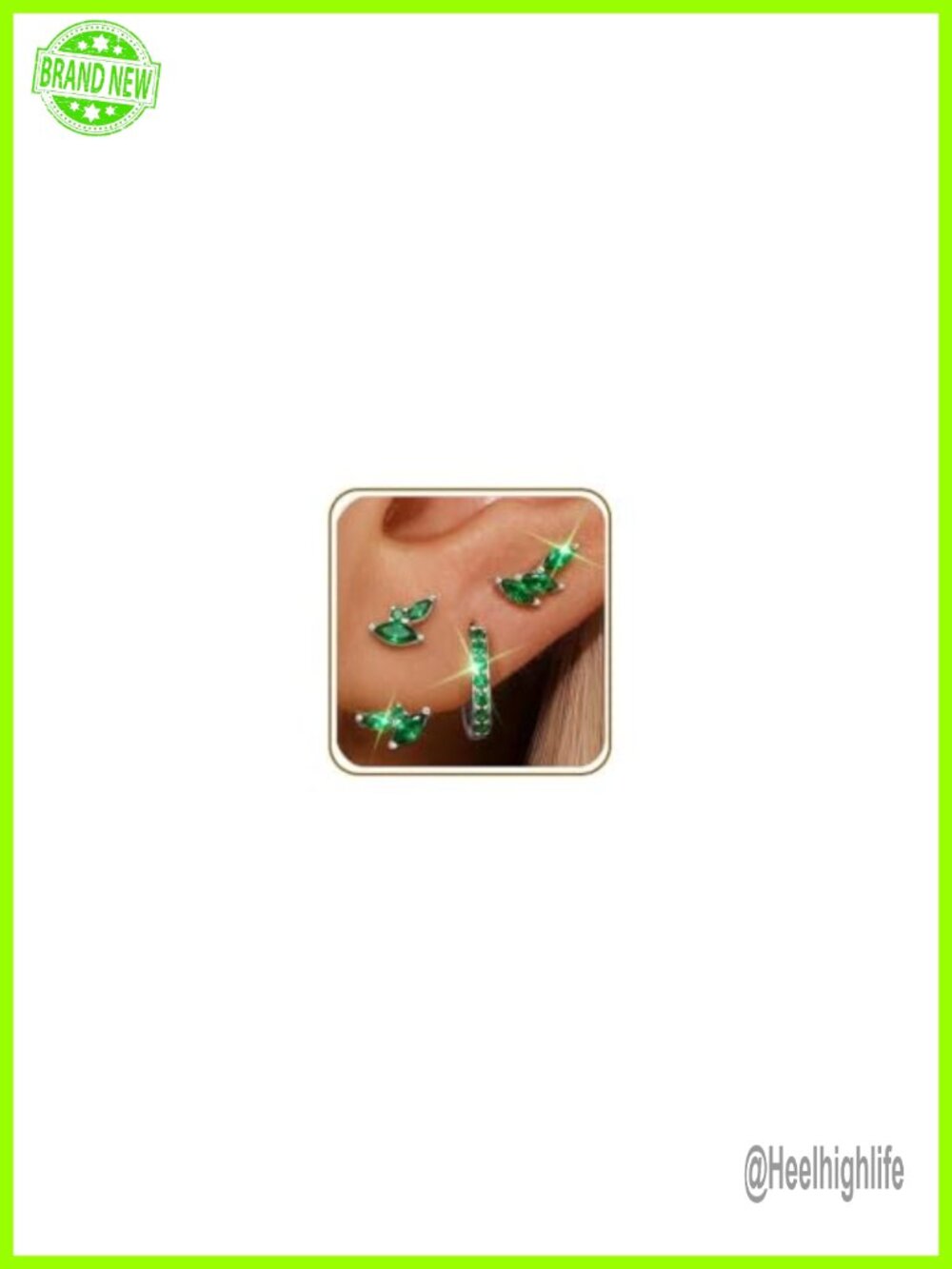 3 Pairs 925 Sterling Silver Huggie Hoop Earring Set for Women